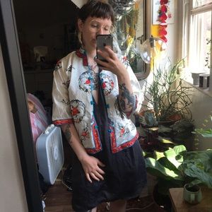 Vintage Chinese Silk Cheongsam Blouse